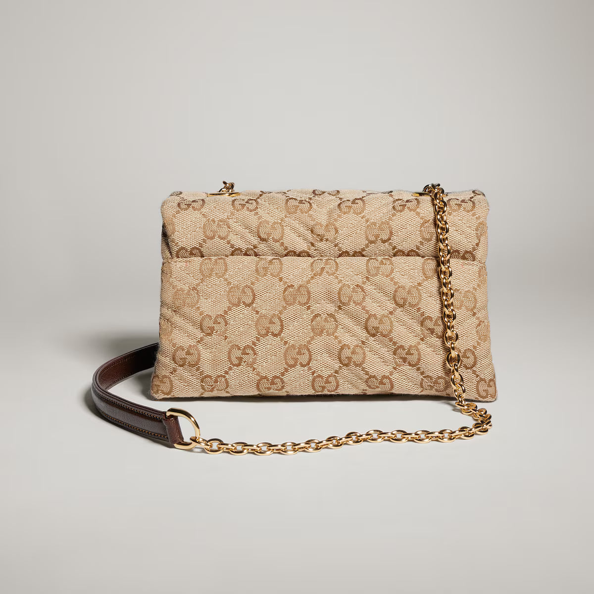 Gucci Generation Shoulder Bag — Canvas GG, Areia