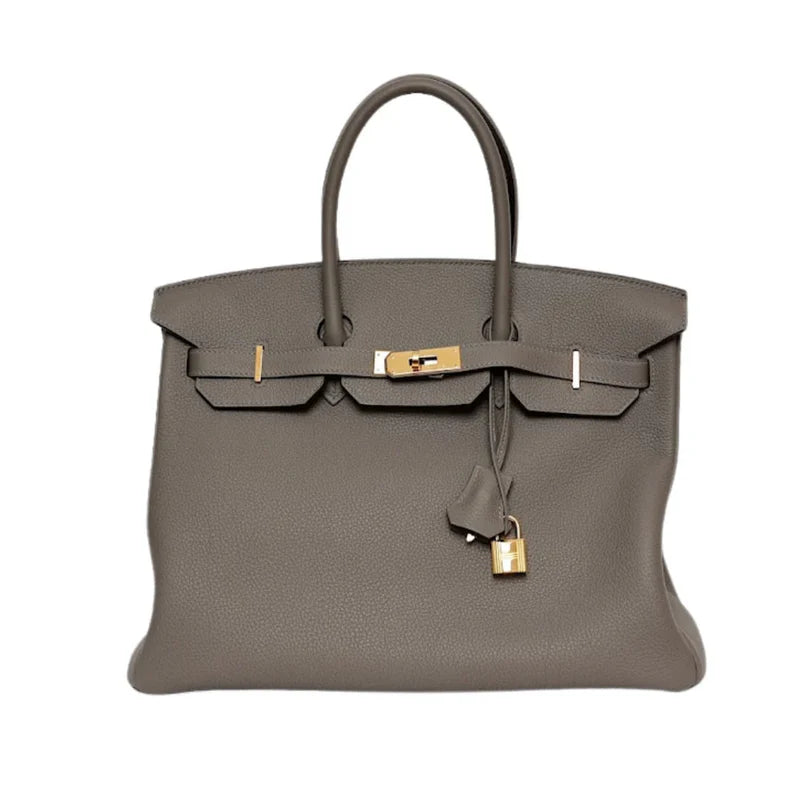 Hermès Birkin 35 — Grey Togo Leather, Gold Hardware