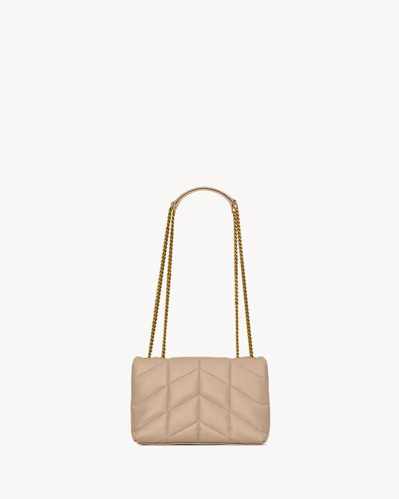 Saint Laurent Loulou Puffer Mini — Chevron Quilted Nappa Lambskin