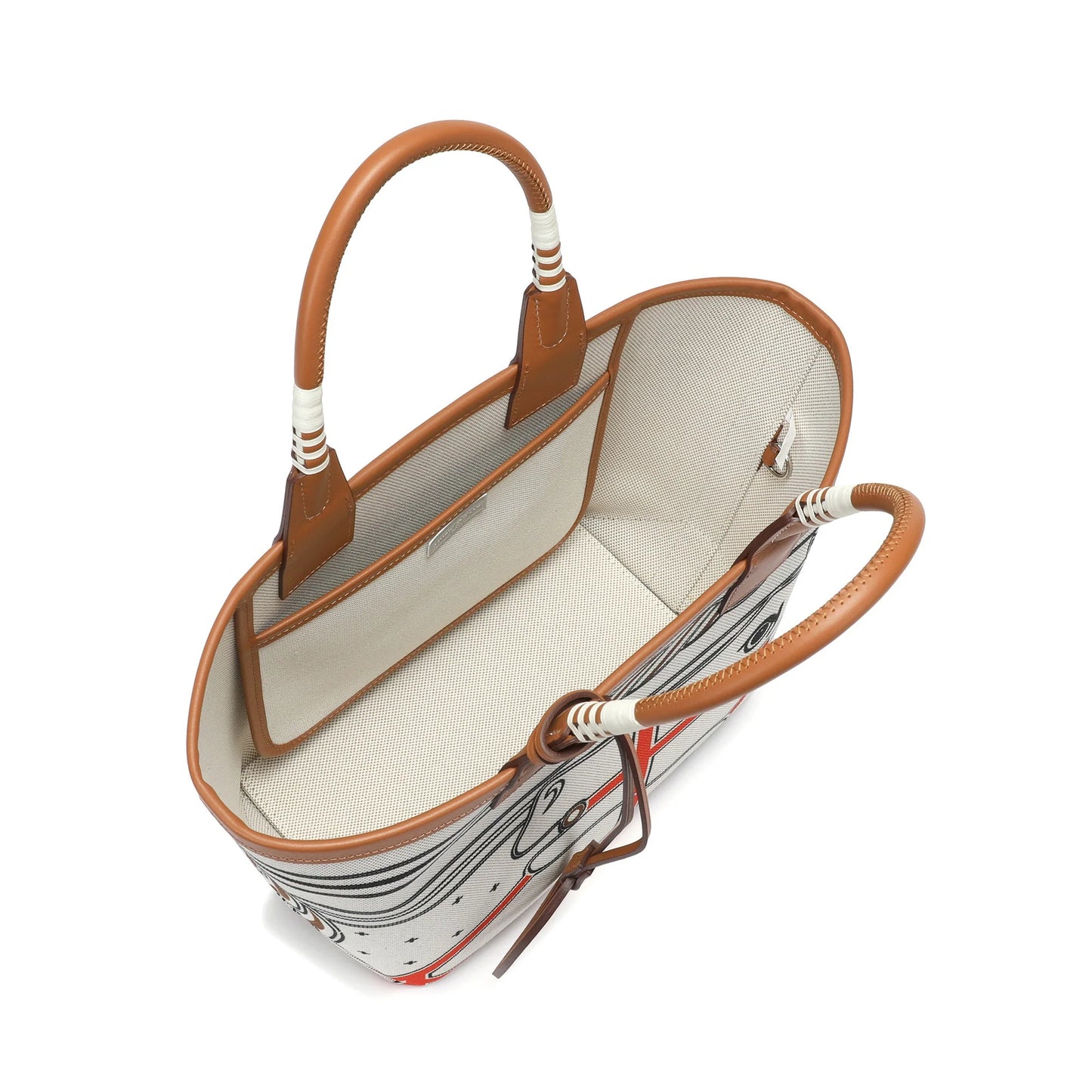 Hermès Sac Steeple — H Canvas with Equestrian Print