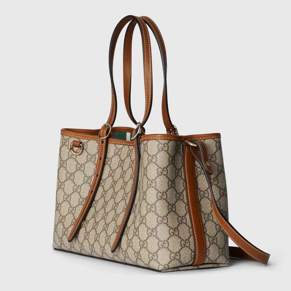 Gucci GG Emblem Tote Bag — Monogram Coated Fabric