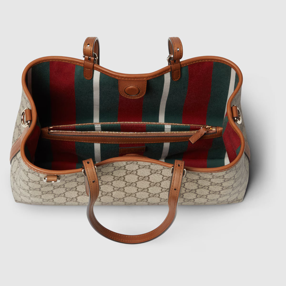 Gucci GG Emblem Tote Bag — Monogram Coated Fabric