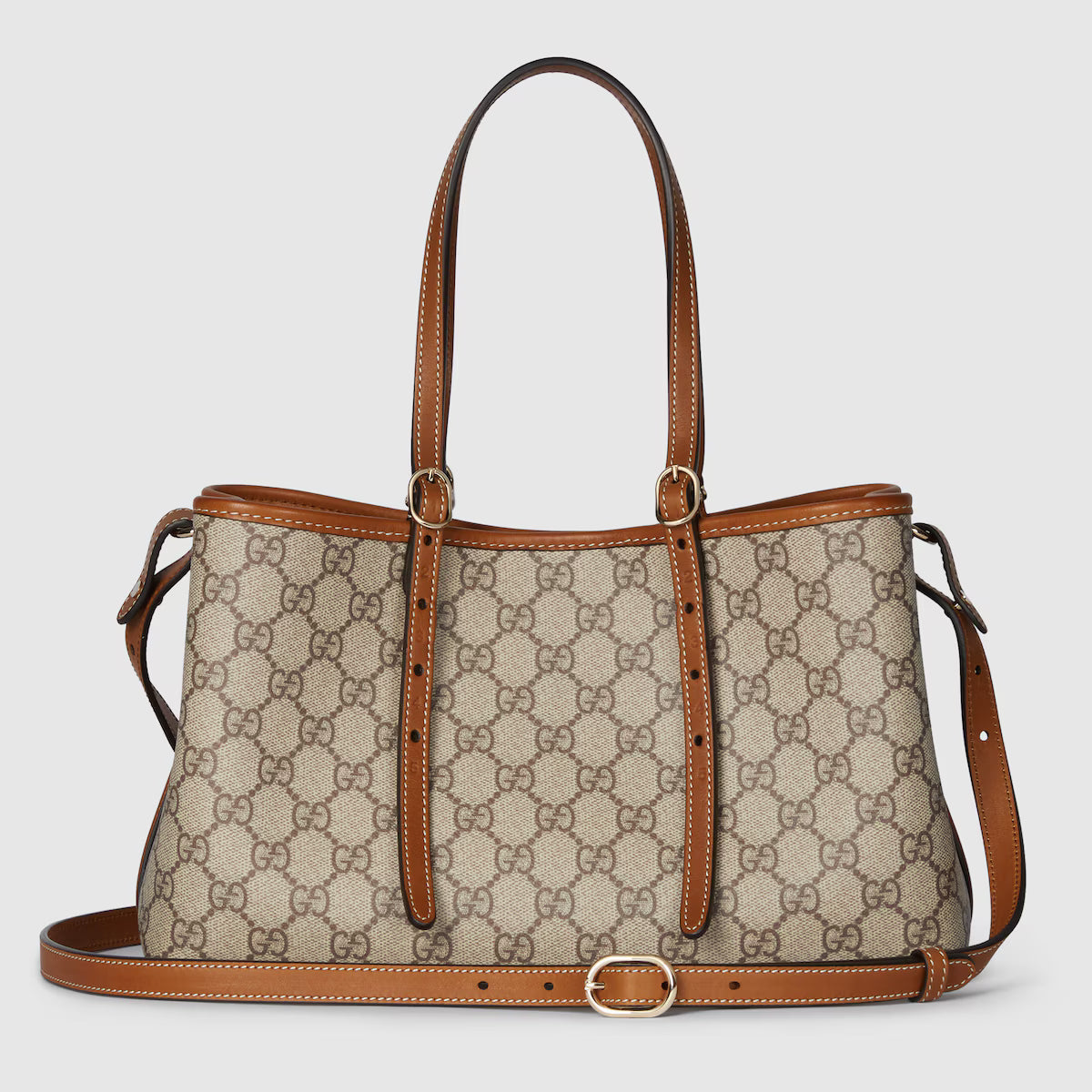 Gucci GG Emblem Tote Bag — Monogram Coated Fabric
