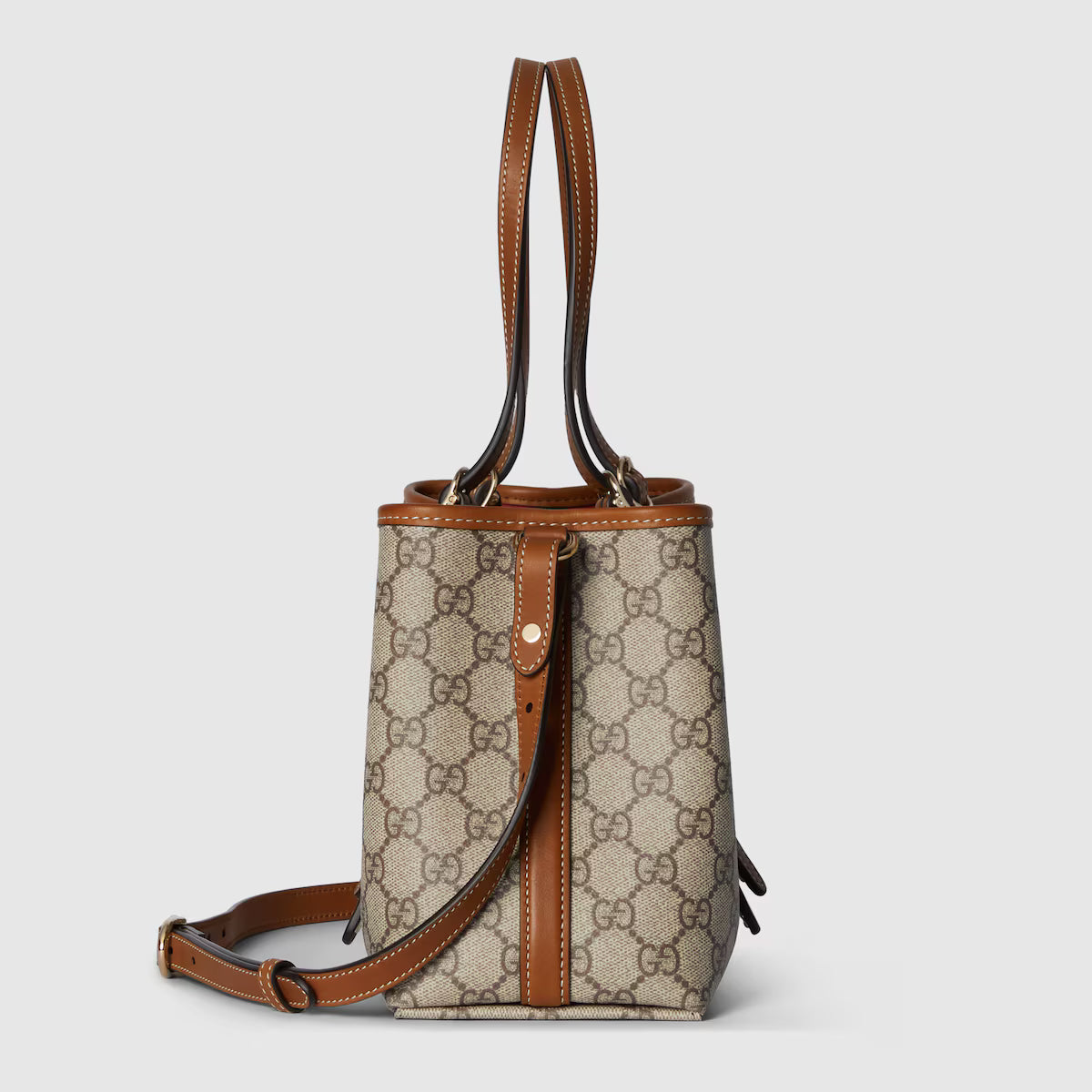 Gucci GG Emblem Tote Bag — Monogram Coated Fabric