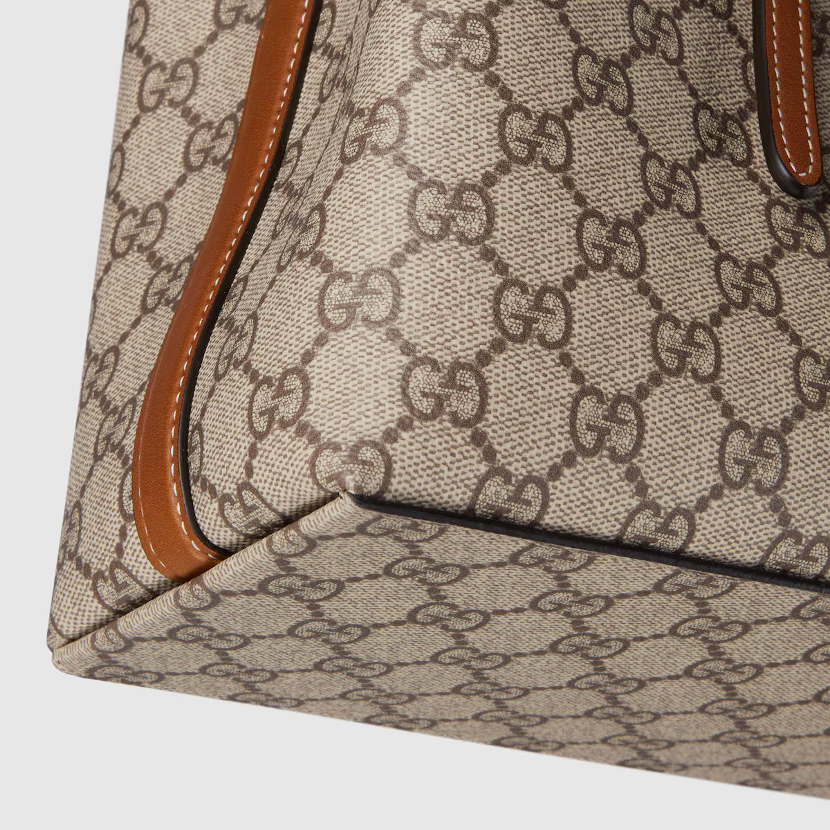 Gucci GG Emblem Tote Bag — Monogram Coated Fabric