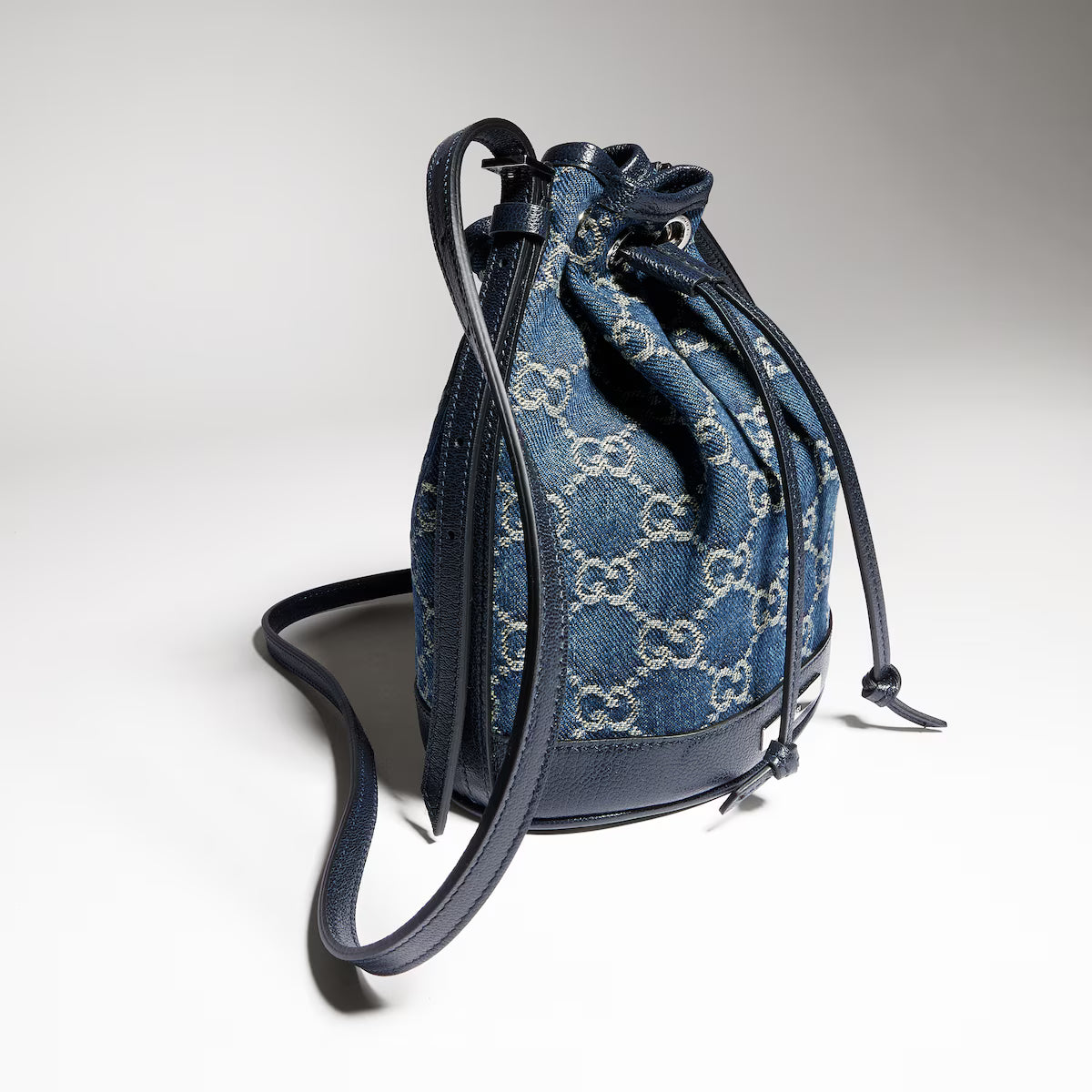 Gucci Generation Bucket Bag — GG Denim, Dark Blue