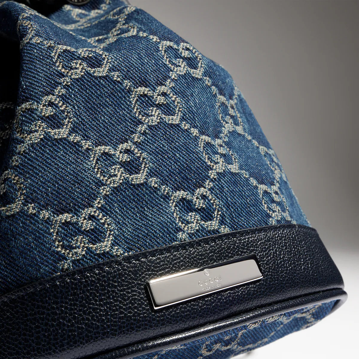 Gucci Generation Bucket Bag — GG Denim, Dark Blue