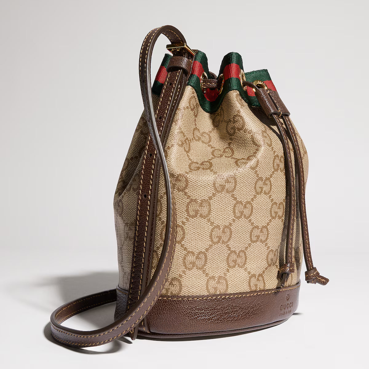 Gucci Generation Bucket Bag — GG Coated Canvas with Web