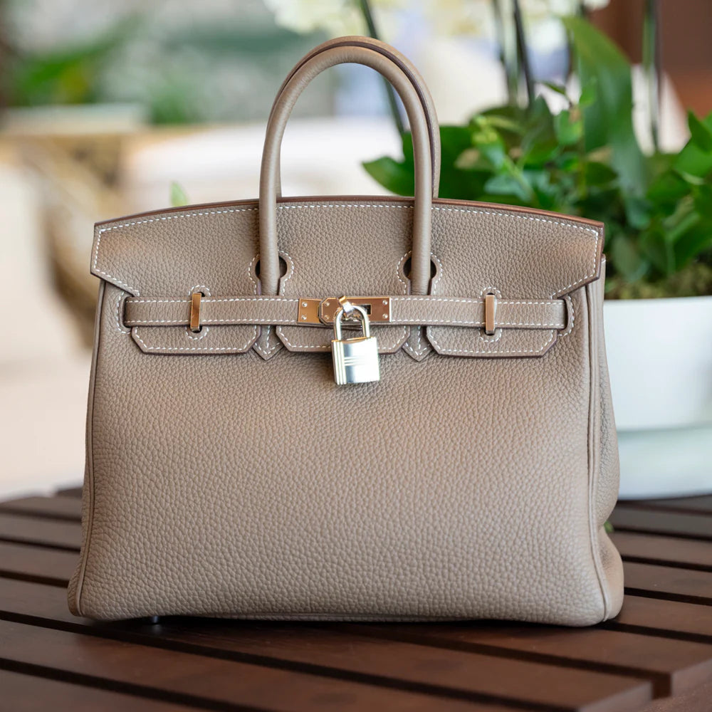 Hermès Birkin 25 — Brown Togo Leather, Palladium Hardware