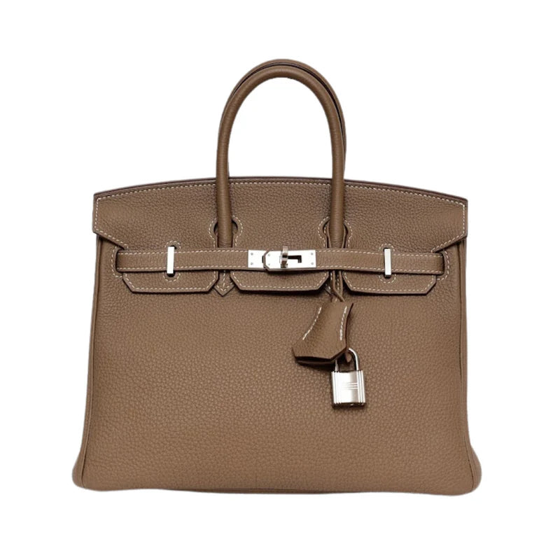 Hermès Birkin 25 — Brown Togo Leather, Palladium Hardware