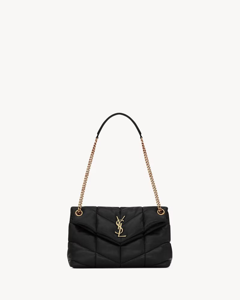Saint Laurent Loulou Puffer — Chevron Quilted