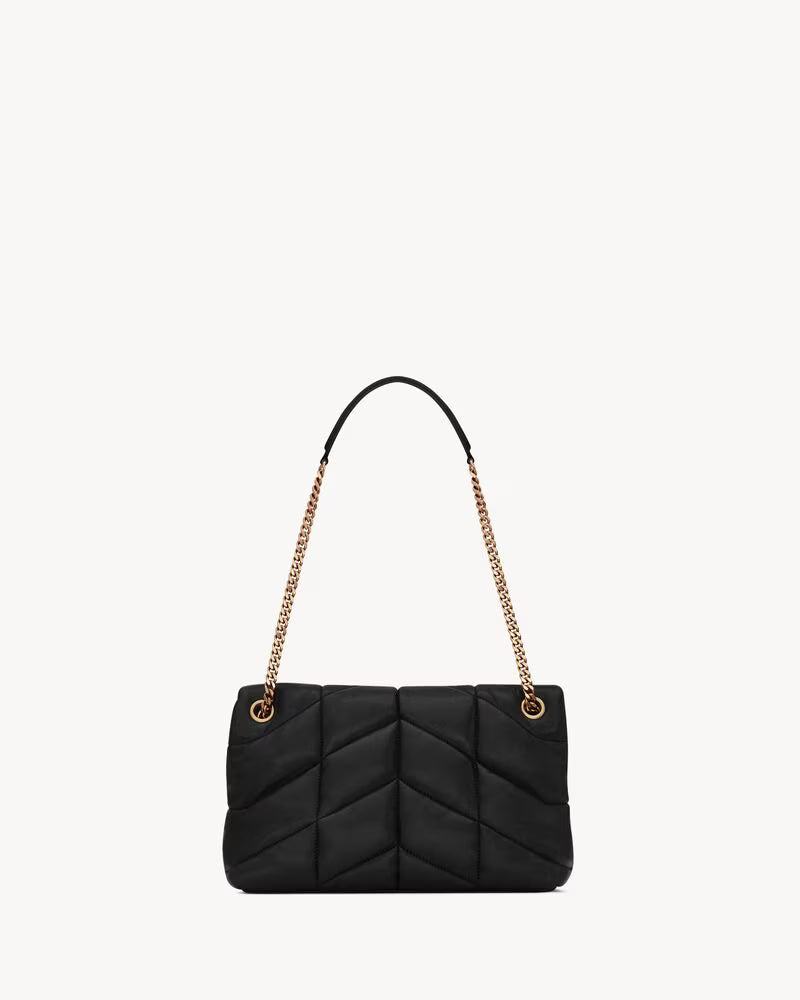 Saint Laurent Loulou Puffer — Chevron Quilted