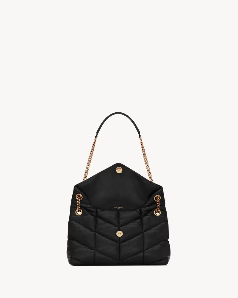 Saint Laurent Loulou Puffer — Chevron Quilted