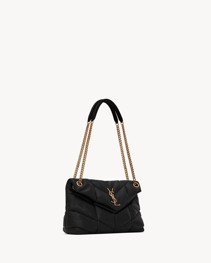 Saint Laurent Loulou Puffer — Chevron Quilted