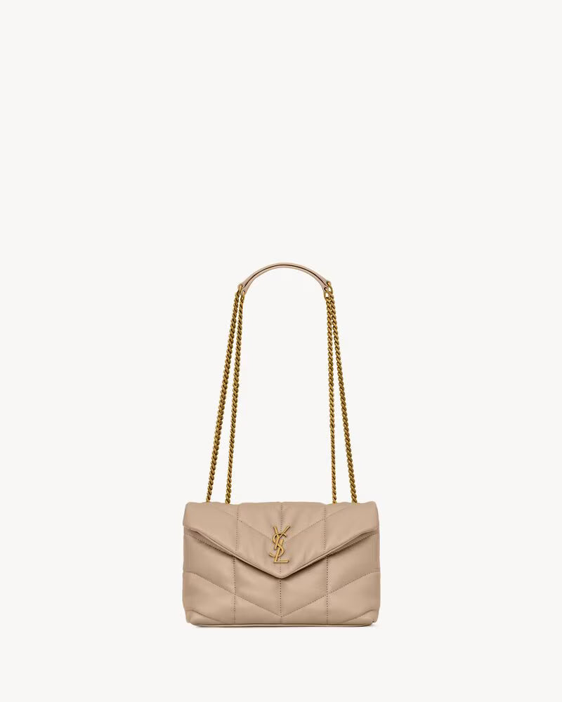 Saint Laurent Loulou Puffer Mini — Chevron Quilted Nappa Lambskin