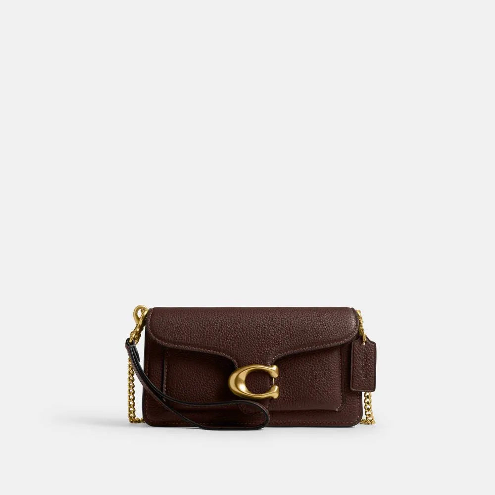 Coach Tabby Chain Crossbody 19 — Dark Brown