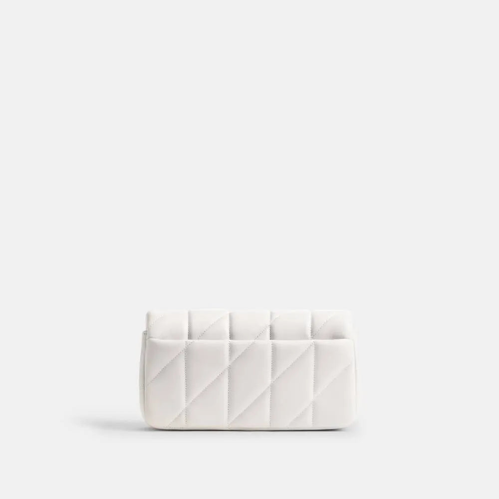 Coach Tabby Chain Crossbody 19 With Quilting — Off White