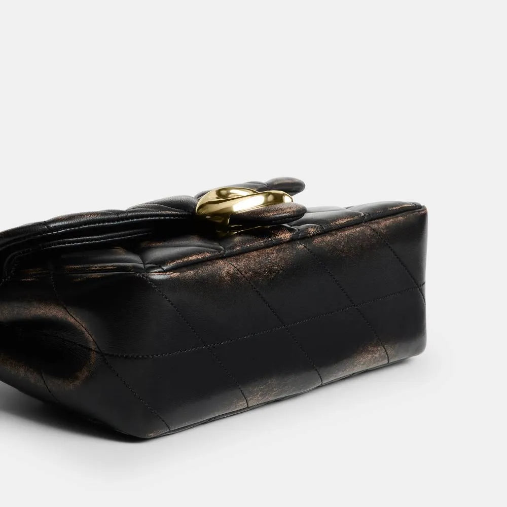 Coach Tabby Shoulder Bag 20 Loved Leather — Black