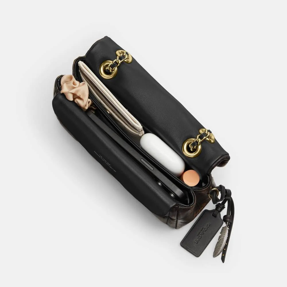 Coach Tabby Shoulder Bag 20 Loved Leather — Black