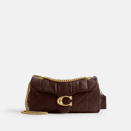 Coach Tabby Shoulder Bag 26 Quilted — Dark Brown