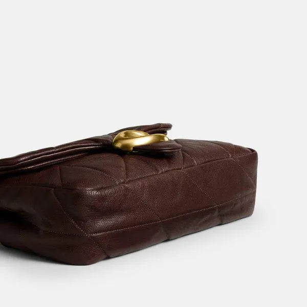 Coach Tabby Shoulder Bag 26 Quilted — Dark Brown