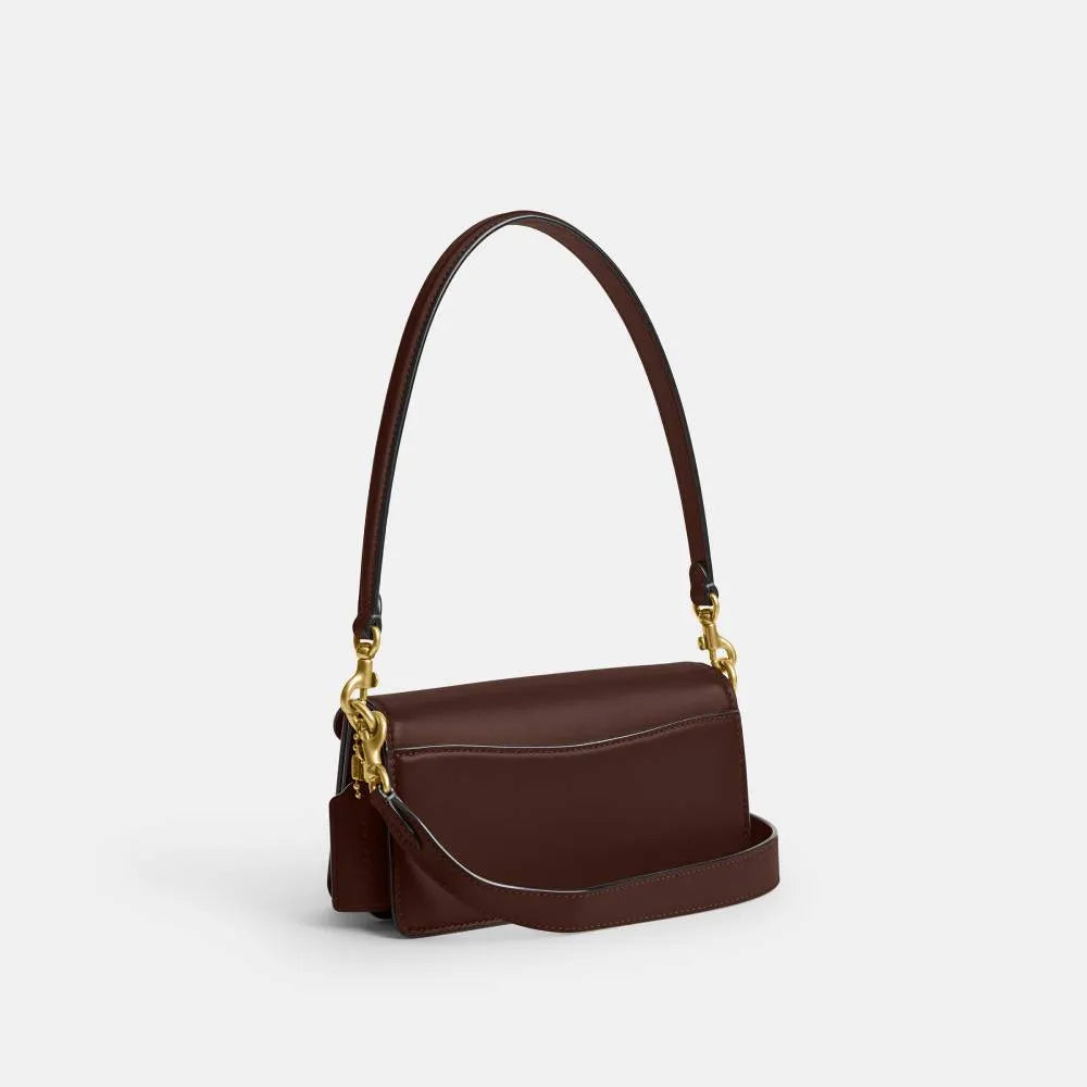 Coach Tabby Shoulder Bag 20 Signature — Dark Brown