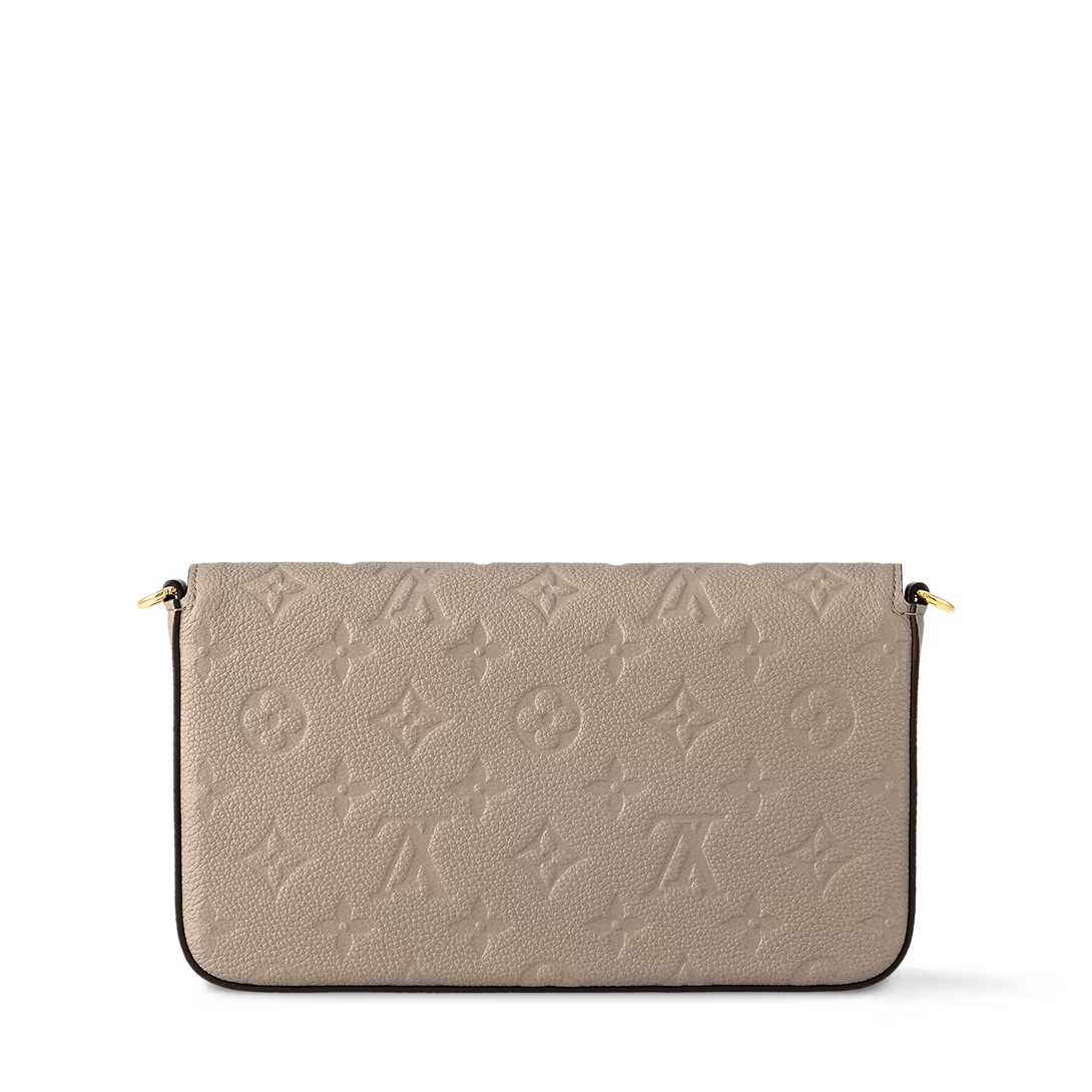 Louis Vuitton Pochette Félicie — Monogram Empreinte Leather, Beige Tourterelle