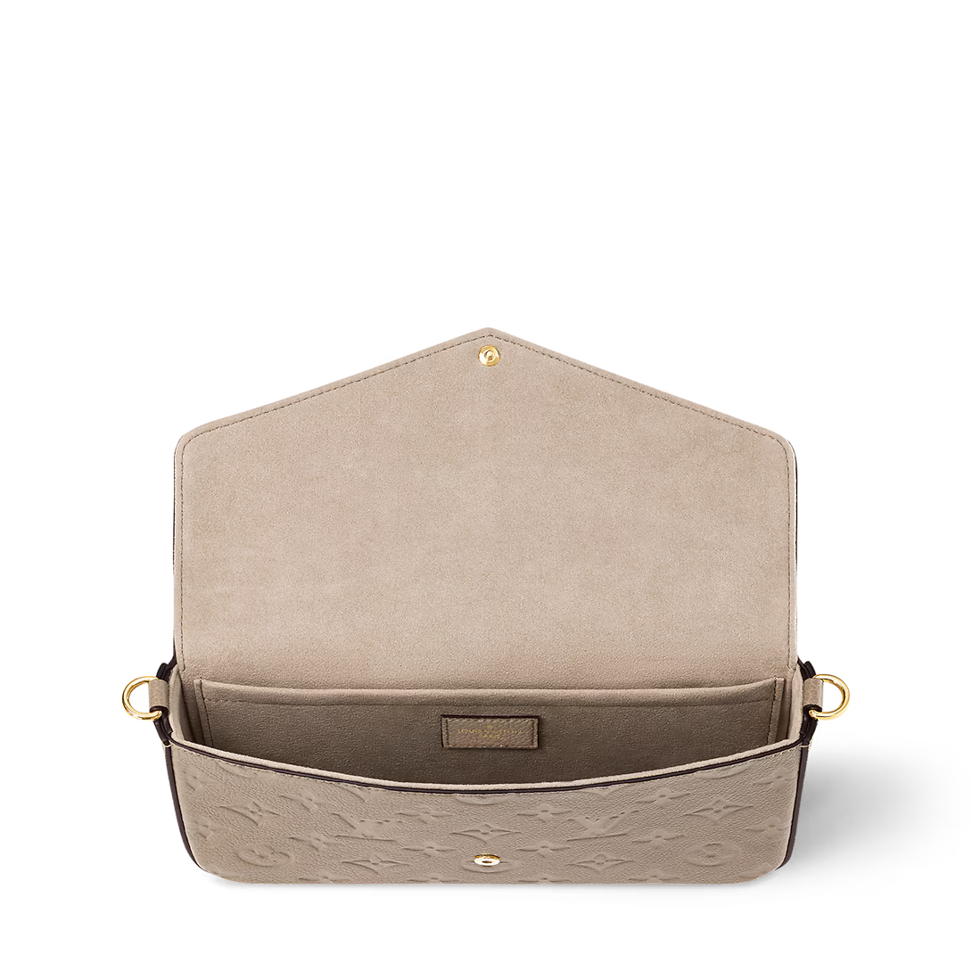 Louis Vuitton Pochette Félicie — Monogram Empreinte Leather, Beige Tourterelle